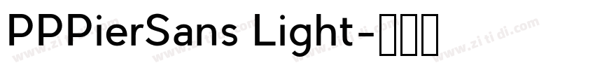 PPPierSans Light字体转换